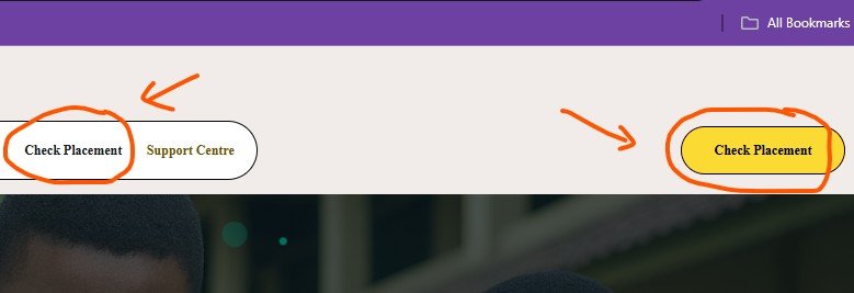 School placement Button for BECE candidates 